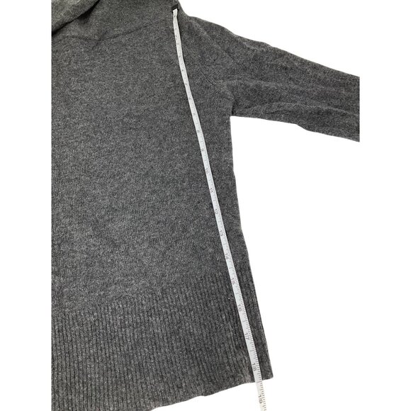 Alice + Olivia Gray Off-Shoulder Cashmere Sweater Womens S preppy classic soft - Picture 12 of 13